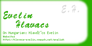 evelin hlavacs business card